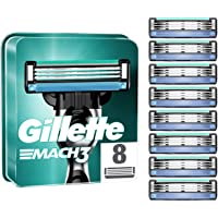 Gillette Mach3 - Pack de recambios de hojas de afeitar para hombre- 8 unidades